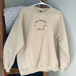 Rocky Mountain National Park Beige Sweater